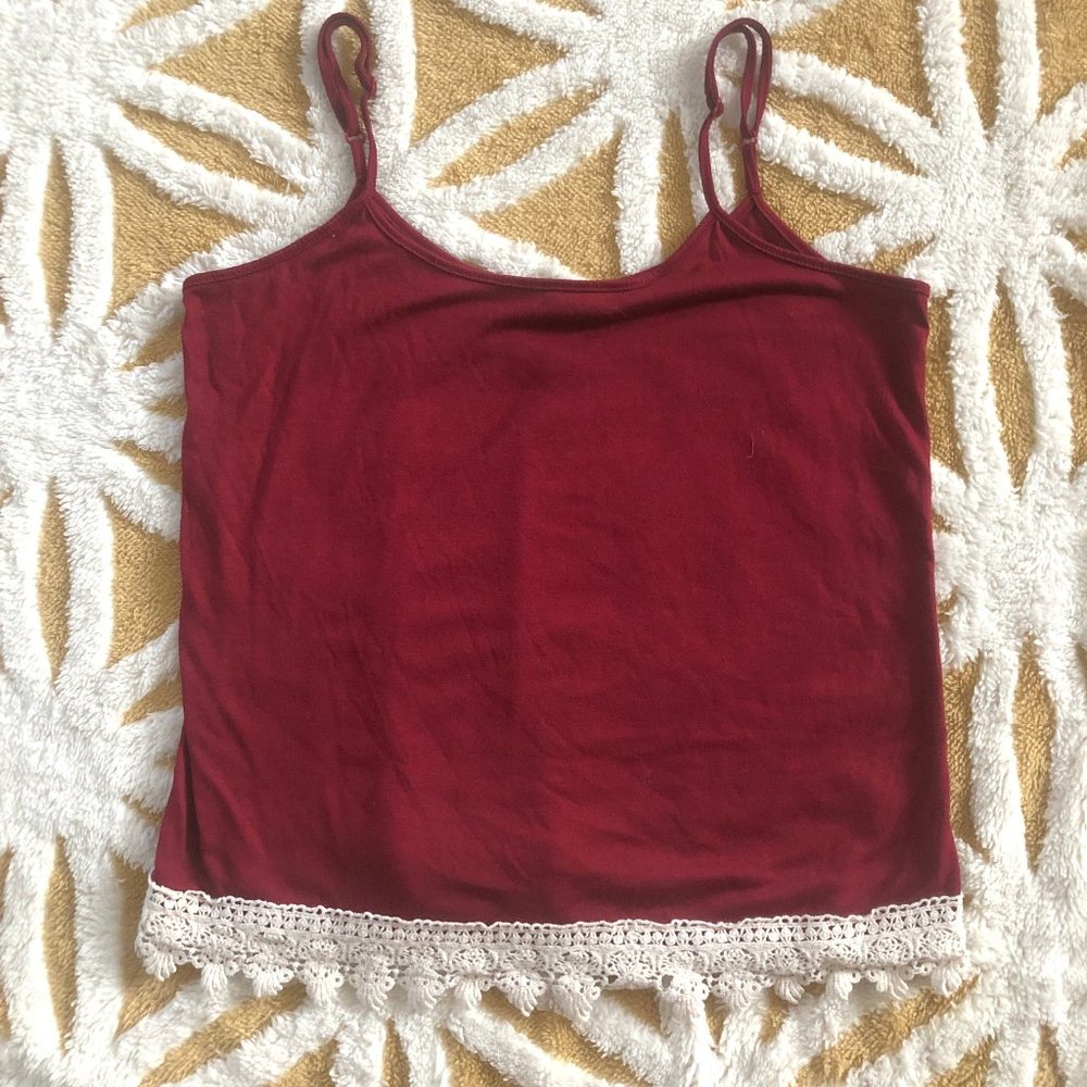 Full Tilt Essentials Maroon Tank Top Sz. XS